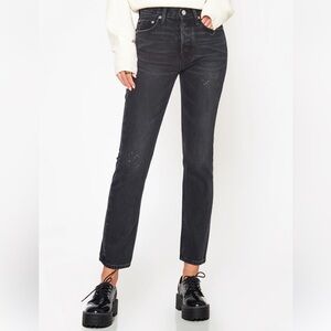 NOEND Denim Eve High Rise Slim-Straight Jean Size 29